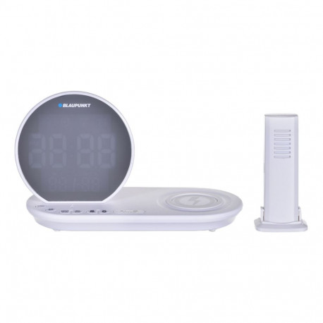Digital Alarm Clock - Blaupunkt CR85WH USB Charging White