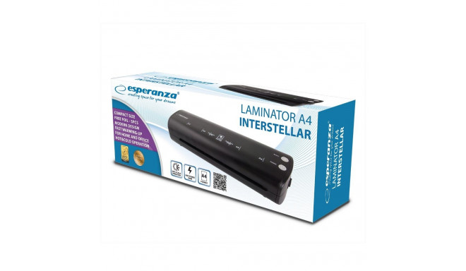 Laminator - Esperanza A4 Hot / Cold, Black