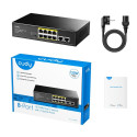 Network Switch - Cudy FS1010P 8-Port PoE Fast Ethernet Black