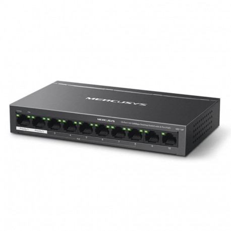 Networking Switch - Mercusys 10-Port 10/100Mbps Desktop Switch 8-Port PoE+