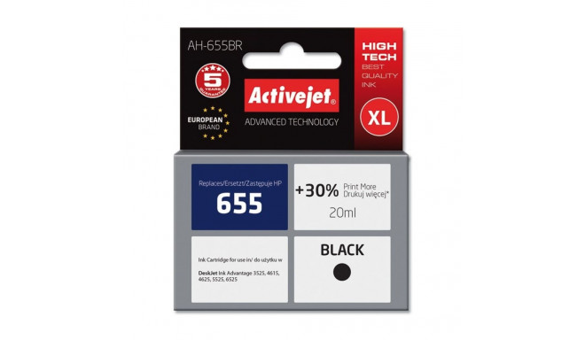 Printer Cartridge - Activejet Ah-655b 20ml Black