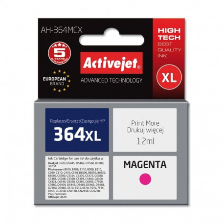 Ink Cartridge - Activejet Ah-364mcx Magenta