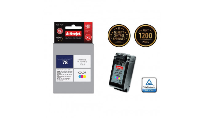 Ink Cartridge - Activejet AH-78N Replacement for HP 78 47ml Color