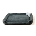 Pet Bed - GO GIFT Lux Graphite 95x70cm Memory Foam