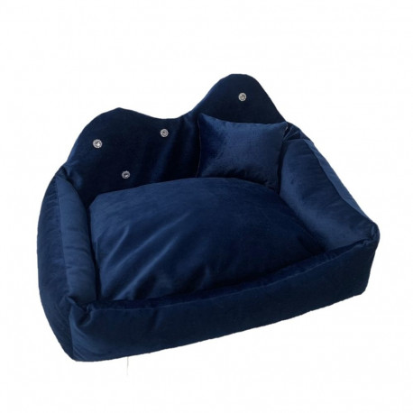 Pet bed - GO GIFT Prince Dark Blue 52 x 42 x 10 cm