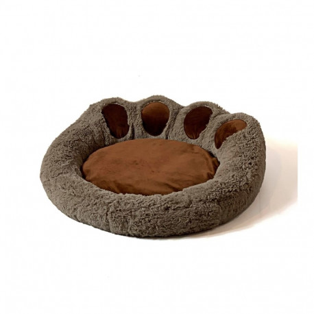 Pet Bed - GO GIFT XXL Paw Design Memory Foam Bronze