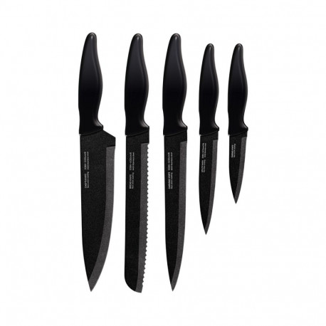 Knife Set - SMILE SNS-3 6-Piece Stainless Steel Black