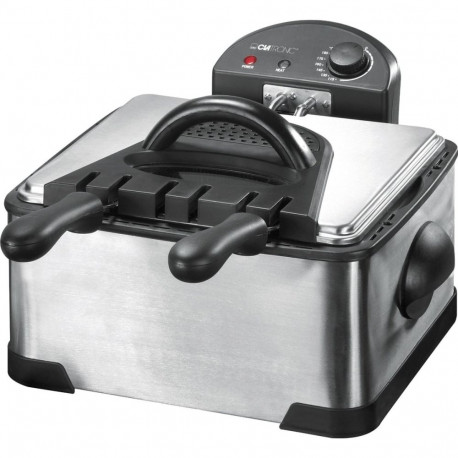 Home & Kitchen Appliance - Clatronic FR 3195 Fryer 4L 2000W Stainless Steel Black