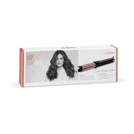 Hair Curler - BaByliss Curl Styler C112E Quartz-Ceramic 3 Temp Settings Black Rose Gold