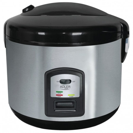 Rice Cooker - Adler AD 6406 1.5L 1000W with Keep Warm Function Black, Stainless Steel