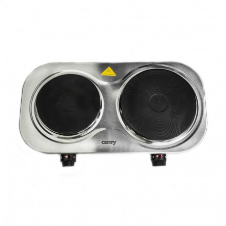 Electric Stove - Camry CR 6511 Freestanding 2500W Stainless Steel, Black