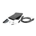 External Hard Drive Enclosure - Natec Genesis 2.5", Black