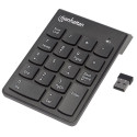 Numeric Keypad - Manhattan Wireless 2.4GHz 18 Keys Black
