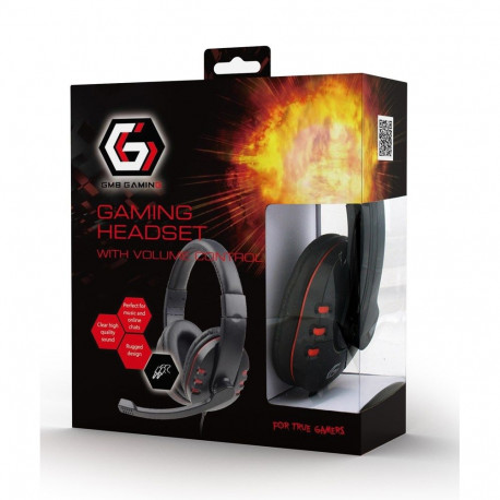 Headphones - Gembird Ghs-402 Wired Gaming Headband Black