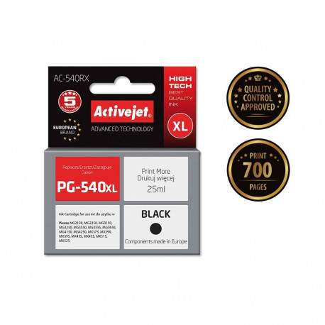 Ink Cartridge - Activejet Ac-540rx 25ml Black