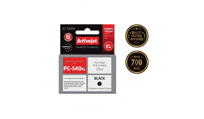Ink Cartridge - Activejet Ac-540rx 25ml Black
