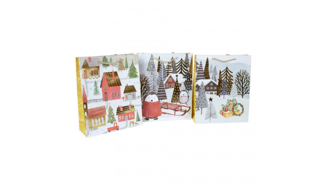 Gift bag WONDERLAND M, 26x32x10cm, mix