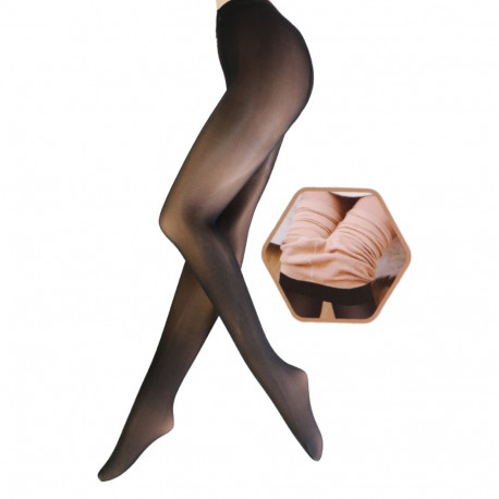 SOKISAHTEL RAMONA musta värvi beeži sisuga sukkpüksid 424