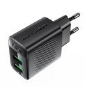 Acefast A86 mains charger 2x USB-A 12W - black