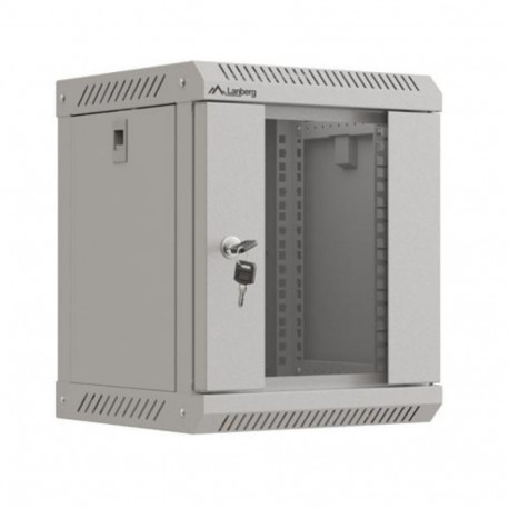 Wall-mounted installation rack cabinet 10 inches 6U 300x300 gray