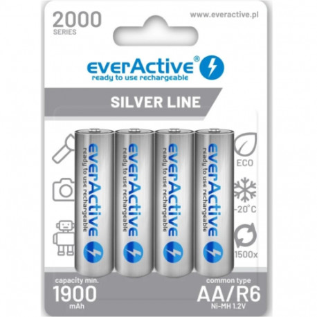 Everactive rechargeable HR6 1900mAh Always ready Blistera iepakojumā 4gb.