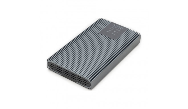 DIGITUS USB M.2 NVMe kloonija SSD NVMe 20Gbit/s USB 3.2 Gen2 alumiiniumist tööriistavaba