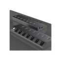 ICYBOX IB-HUB1701-C3 7-pordiline jaotur USB 3.0 Type-C ja Type-A liidese ning BC 1.2 toega