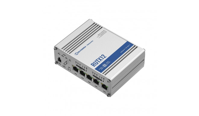 TELTONIKA RUTX12 tööstuslik 4G LTE ruuter Cat 6 kahe SIM-iga 1x Gigabit WAN 3x Gigabit LAN WiFi 802.