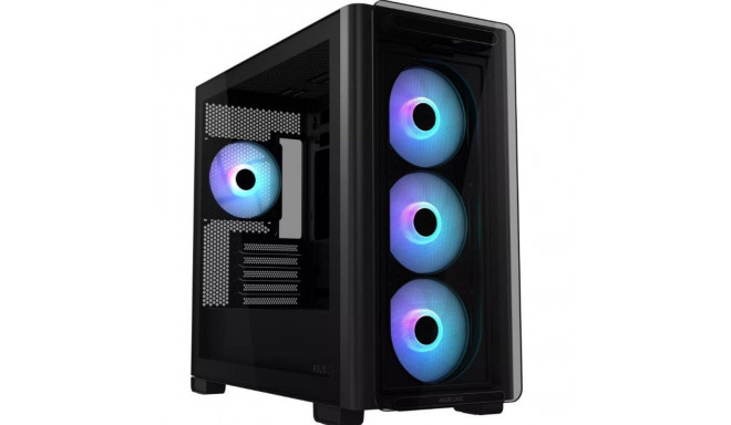 Case|ASUS|A23 PLUS|MidiTower|Case product features Transparent panel|MicroATX|MiniITX|Colour Black|A