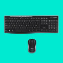 Logitech MK270 Wireless Combo Keyboard + Mouse, US Int, Black