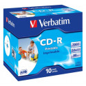 Verbatim Printable CD-R 80min/700MB x52 Cake Box 10