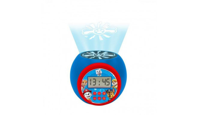 Lexibook Paw Patrol Marshall,Rubble,Chase,Stella and Everest Projector alarm clock with snooze funct