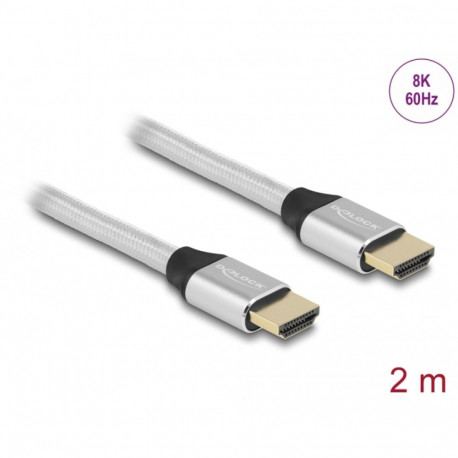 HDMI kaabel 2.0m, Ultra High Speed, 8K@60Hz, 5K@120Hz, 4K@240Hz, eARC, Dynamic HDR, Dolby Vision, hõ