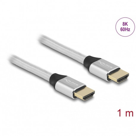 HDMI kaabel 1.0m, Ultra High Speed, 8K@60Hz, 5K@120Hz, 4K@240Hz, eARC, Dynamic HDR, Dolby Vision, hõ
