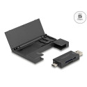 Delock Card Reader USB 5 Gbps USB Type-C™ / Type-A for SD and Micro SD memory cards with practical m