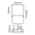 Prožektoru projektors EDM Frameless 20 W 6000 K 11,06 x 18,29 x 6,76 cm