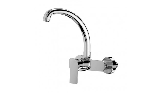 Mixer Tap EDM 01135 Cascais Silver Stainless steel Brass Zinc Sink