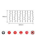 LED Curtain Lights EDM Easy-Connect White 1,8 W (2 x 1 m)