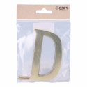 Letter EDM D Polished brass (10 cm)