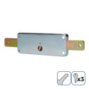 Lock EDM Blind To pack 154 x 59 mm Steel