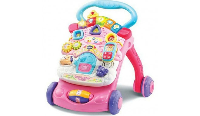 Trīsriteņi Vtech Super Trotteur Parlant 2 En 1 Rose Rozā