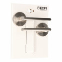 Handle with rosette EDM 606 Aluminium Ø 50 mm