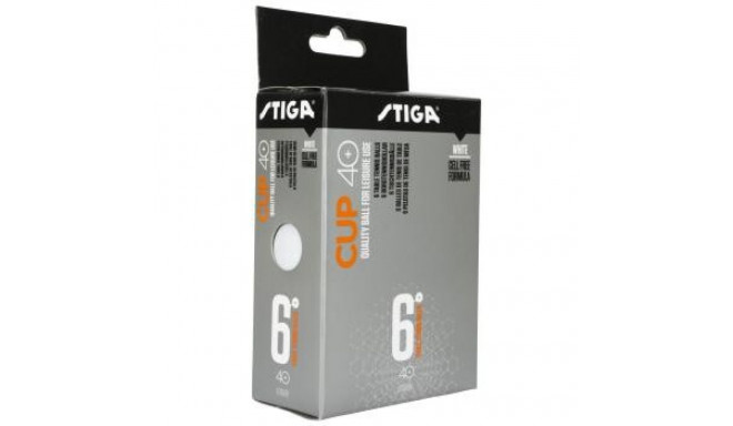 Lauatennisepallid Stiga Cup 40+ valge 6tk