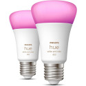 "Philips Hue White & Col. Amb. E27 Doppelpack 2x570lm 60W!-"