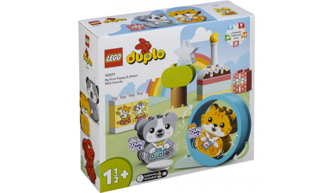 LEGO Duplo 10977 Mój Pierwszy Szczeniak i Kotek z Odgłosami