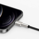 Baseus Cafule seeria metallist andmesidekaabel USB - Lightning 2.4A 1 m must (CALJK-A01)