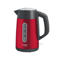 Bosch Kettle DesignLine TWK4P434 Electric, 2400 W, 1.7 L, Stainless steel, 360 rotational base, Red/