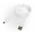 Platinet cable microUSB - USB 1m, white (opened package)