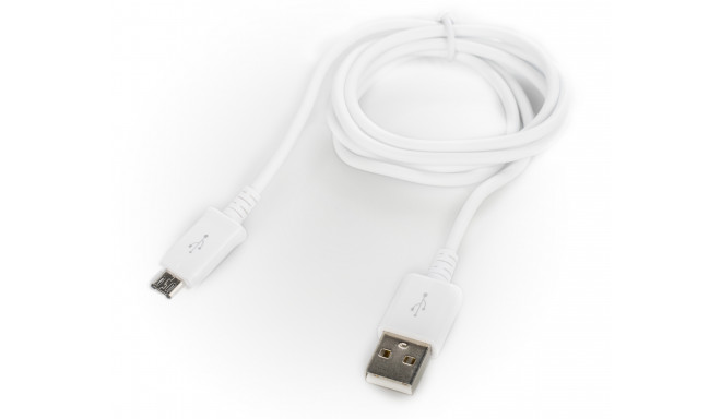 Platinet cable microUSB - USB 1m, white (opened package)