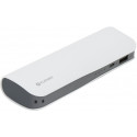 Platinet power bank Leather 7200mAh, white (43415) (opened package)